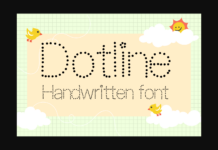Dotline Font Dotline Font Poster 1