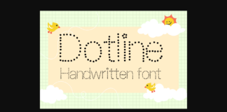 Dotline Font Poster 1