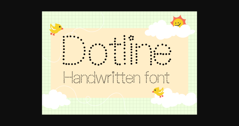 Dotline Font Poster 1