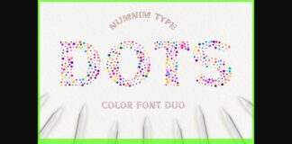 Dots Font Poster 1