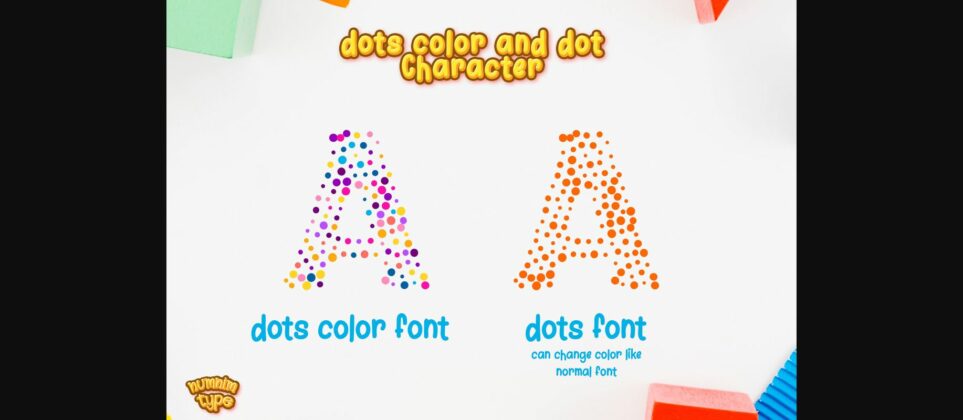 Dots Font Poster 2