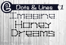 Dots Lines Font Poster 1