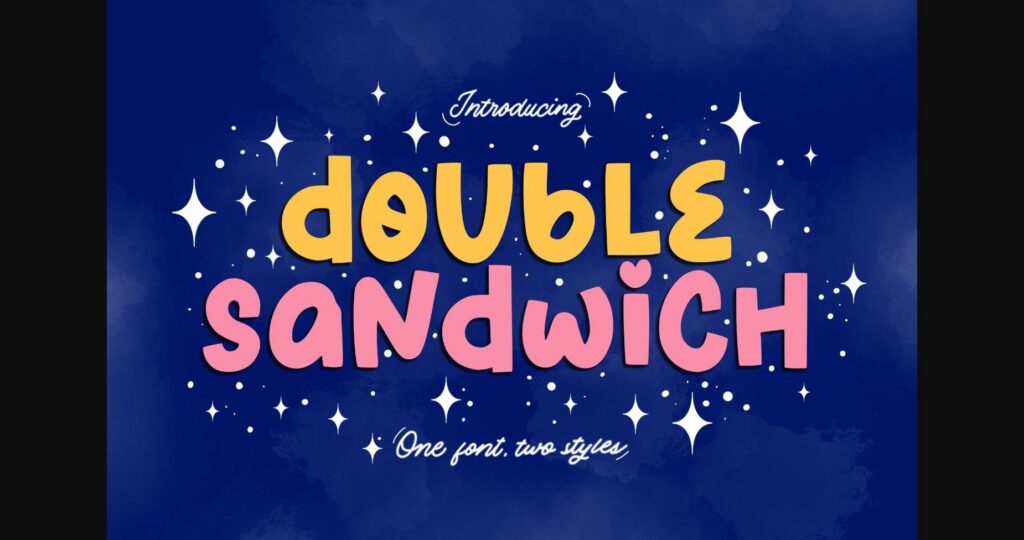 Double Sandwich Font Poster 3