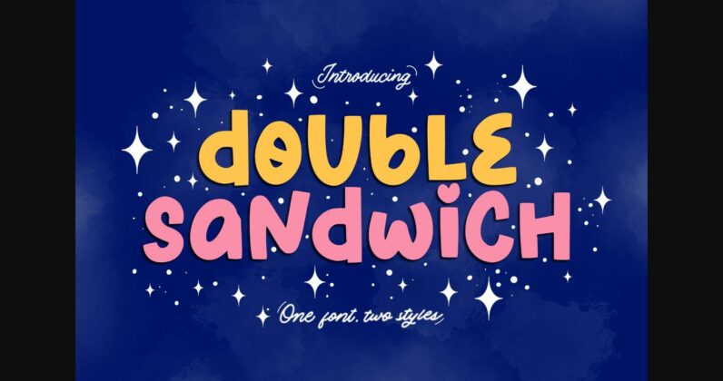 Double Sandwich Font Poster 3