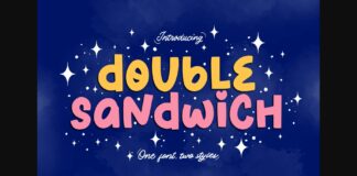 Double Sandwich Font Poster 1