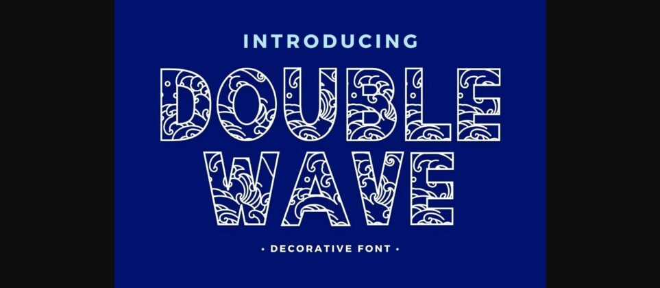 Double Wave Font Poster 3