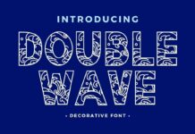 Double Wave Font Poster 1