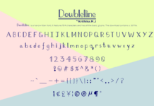 Doubleline Font Poster 1