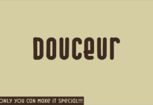 Douceur Font Poster 1