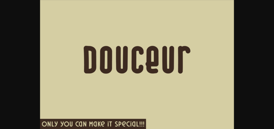 Douceur Font Poster 1