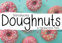 Doughnuts Font Poster 1