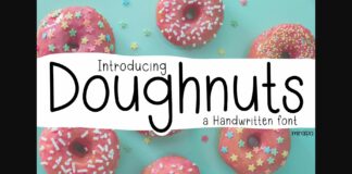 Doughnuts Font Poster 1