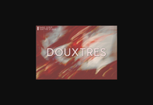 Douxtres Font Poster 1