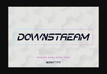 Downstream Font Poster 1