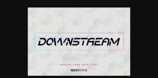Downstream Font Poster 1