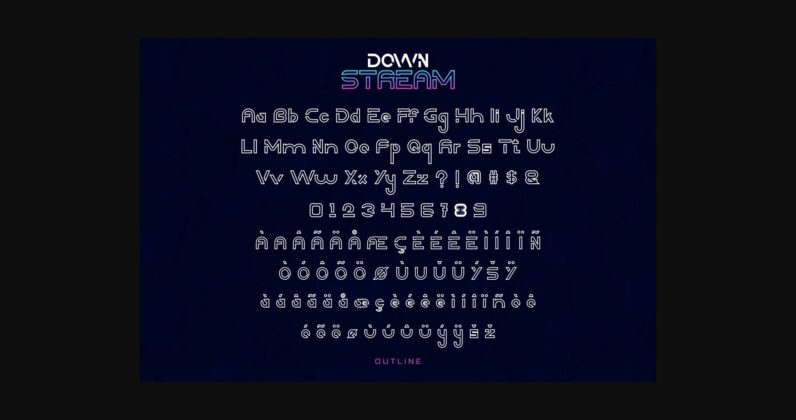 Downstream Font Poster 10
