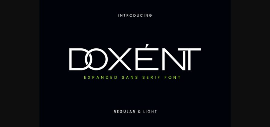 Doxent Font Poster 3