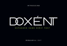 Doxent Font Poster 1