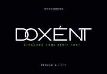 Doxent Font Doxent Font Poster 1