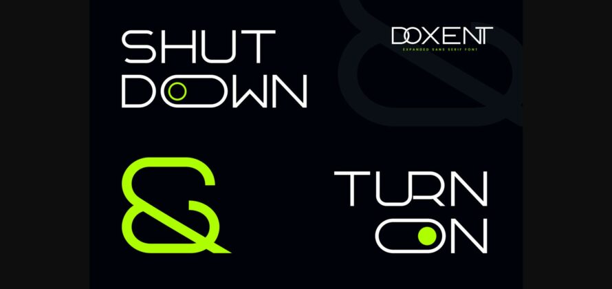 Doxent Font Poster 5