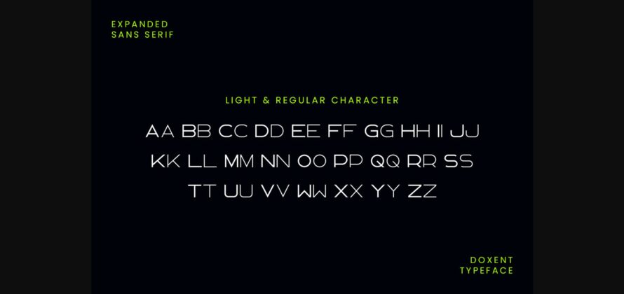 Doxent Font Poster 9