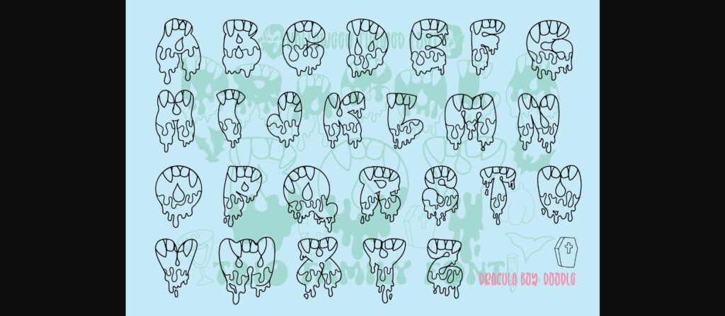 Dracula Boy Font Poster 9