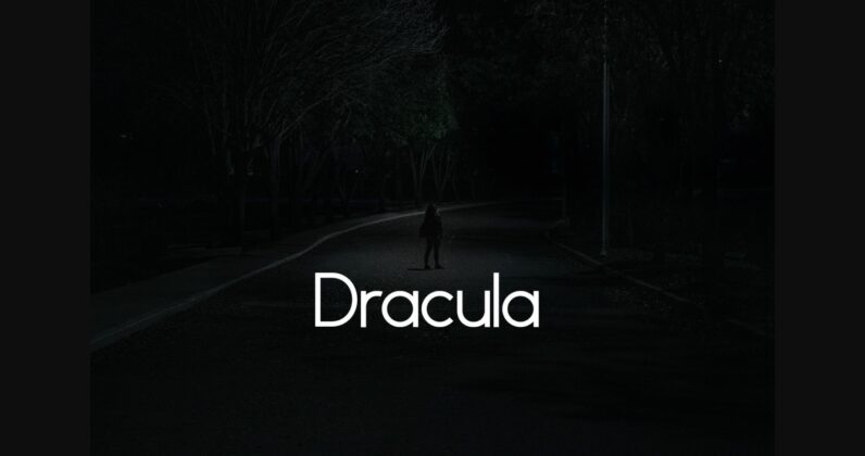 Dracula Font Poster 3