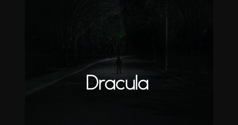 Dracula Font Poster 3