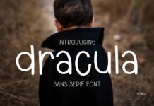 Dracula Font Poster 1