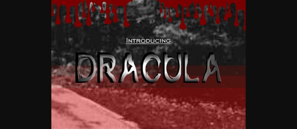 Dracula Font Poster 1