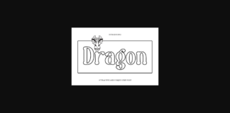 Dragon Font Poster 1