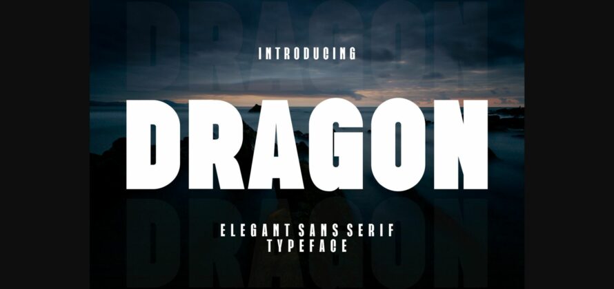 Dragon Font Poster 3