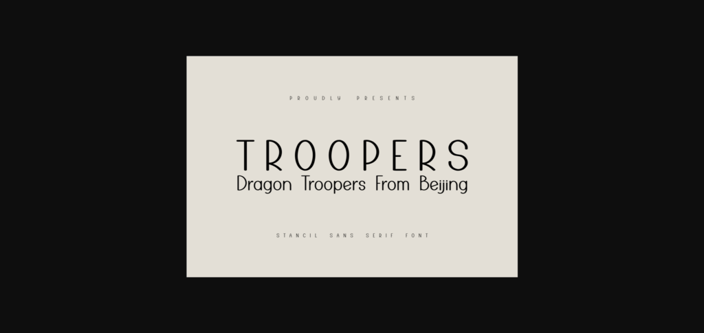 Dragon Troopers Font Poster 3