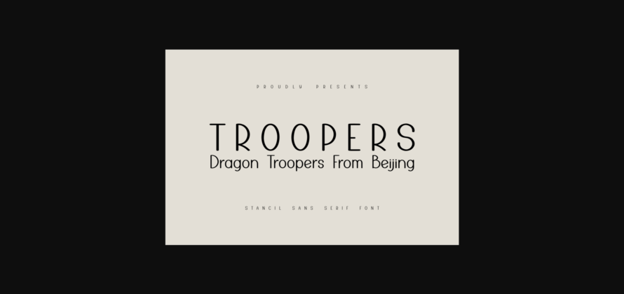 Dragon Troopers Font Poster 3