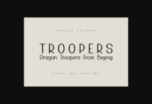 Dragon Troopers Font Poster 1