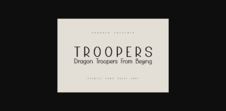 Dragon Troopers Font Poster 1