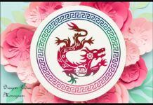 Dragon Zodiac Monogram Font Poster 1