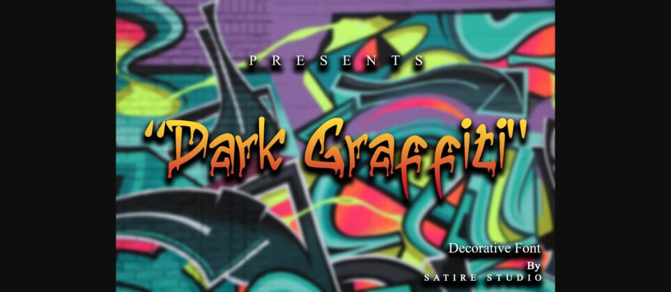 Drak Graffiti Font Poster 3