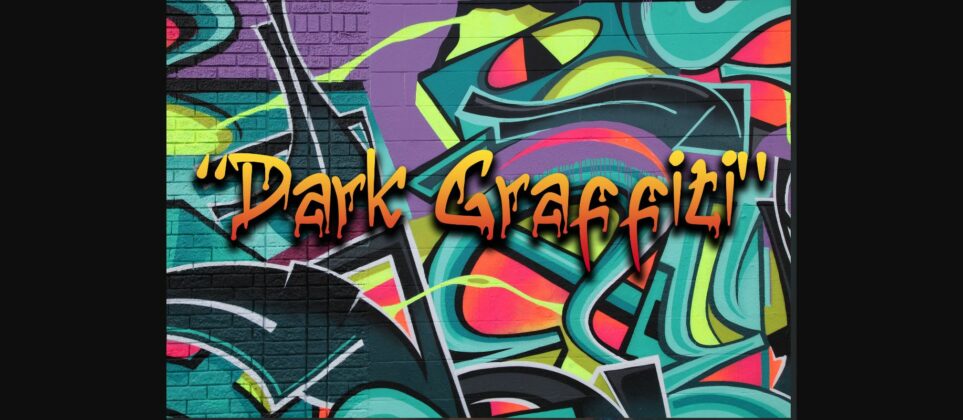 Drak Graffiti Font Poster 4