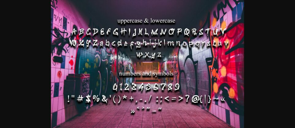 Drak Graffiti Font Poster 5