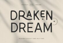 Draken Dream Font Poster 1