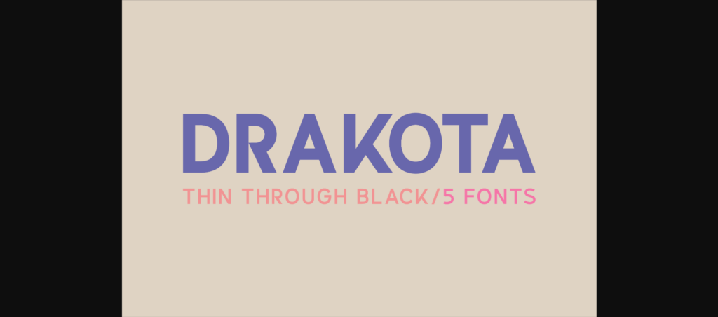 Drakota Font Poster 1