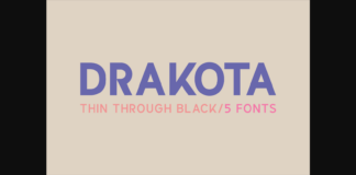 Drakota Font Poster 1