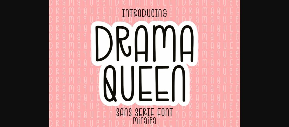 Drama Queen Font Poster 3
