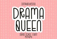 Drama Queen Font Poster 1