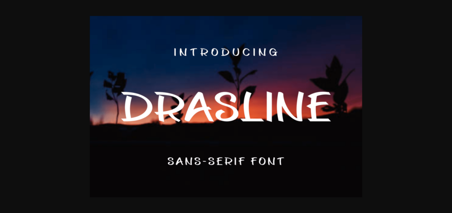 Drasline Font Poster 3