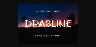 Drasline Font Poster 1