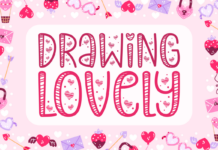 Drawing Lovely Font Poster 1