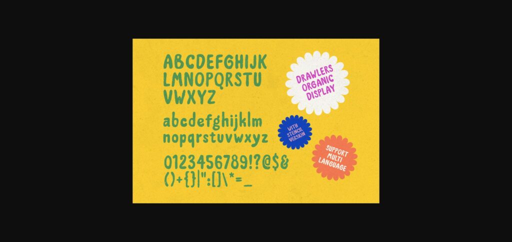 Drawlers Font Poster 11