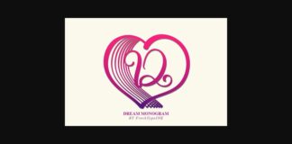Dream Monogram Font Poster 1